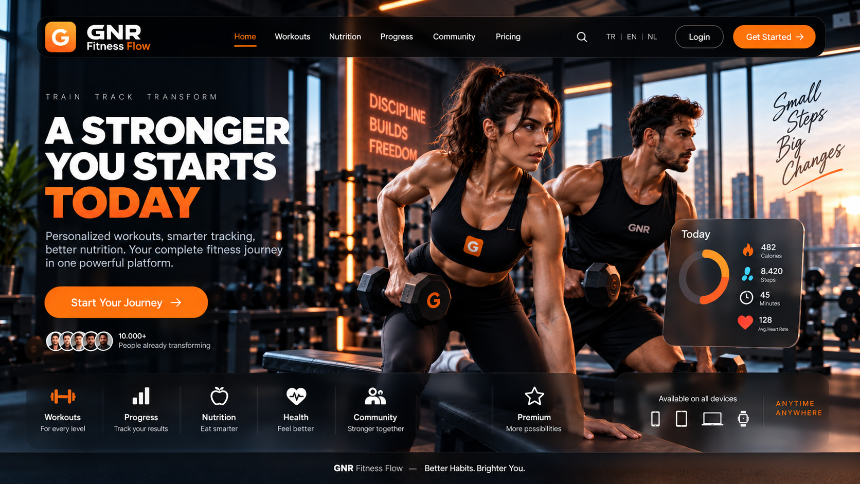 GNR Fitness Flow generated visual
