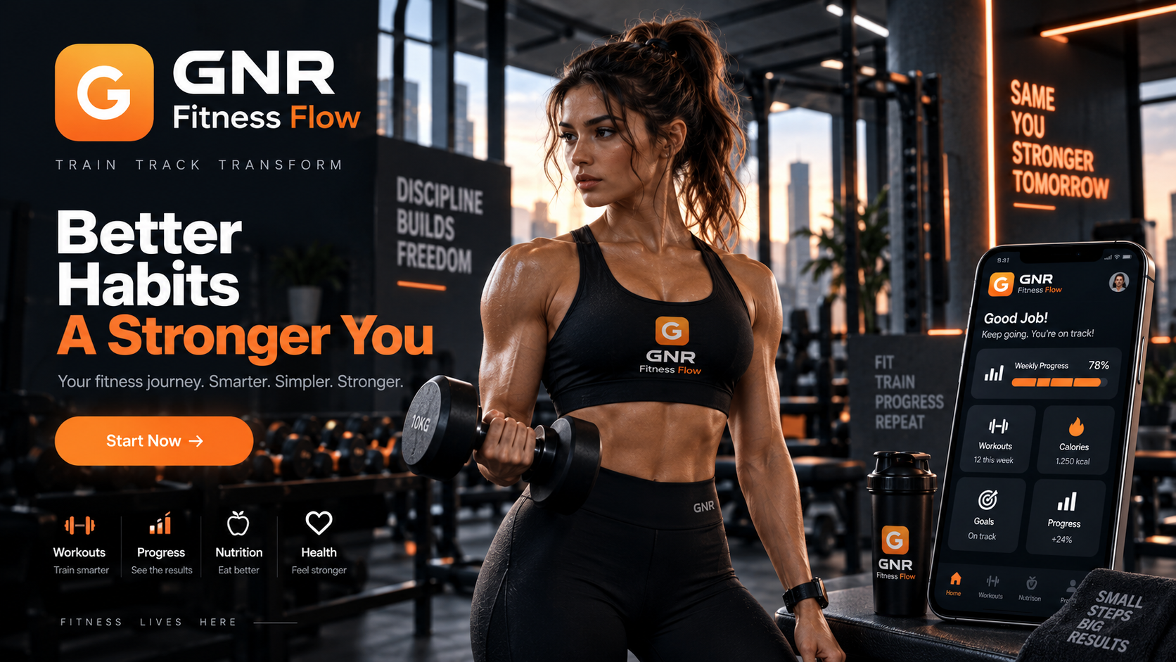 GNR Fitness Flow cinematic campaign