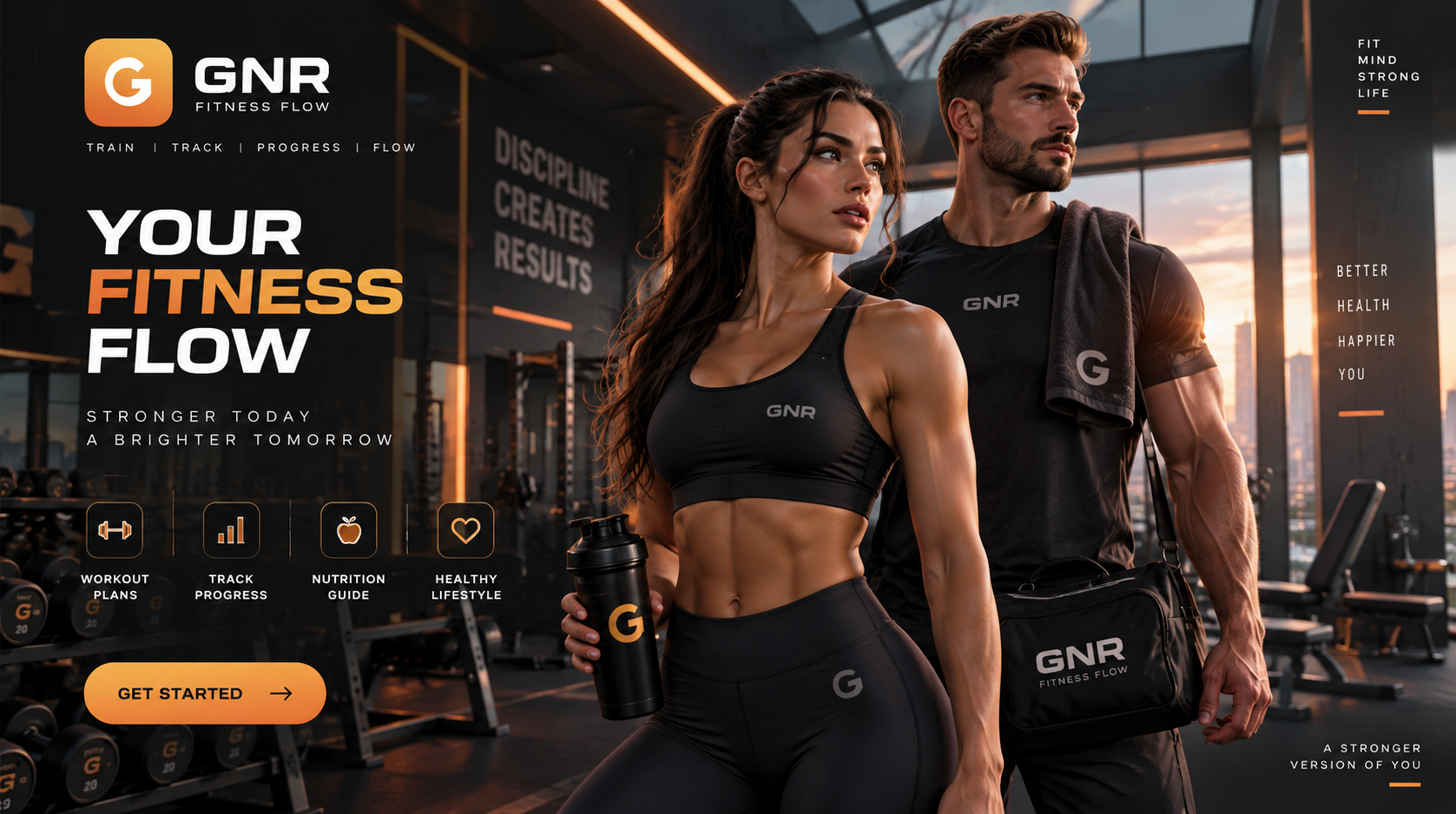 GNR Fitness Flow cinematic visual